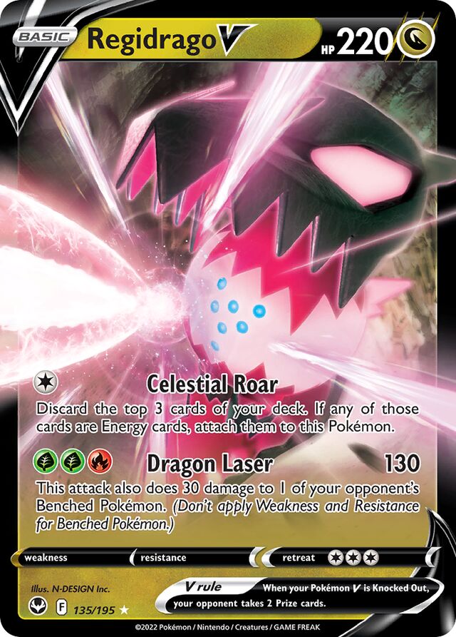 RegidragoV Silver Tempest 135/195 Ultra-Rare Rare