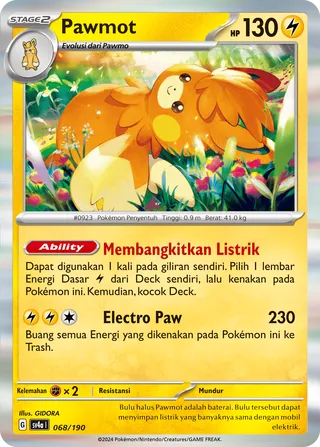 Pawmot (Shiny Treasure ex 068/190)