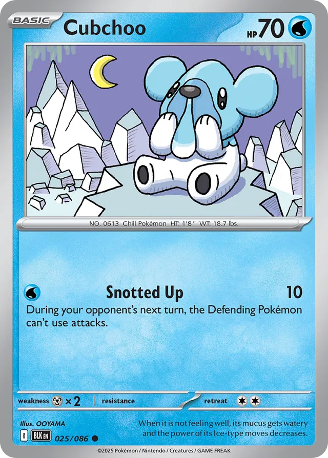 Cubchoo Black Bolt 025/086 Common