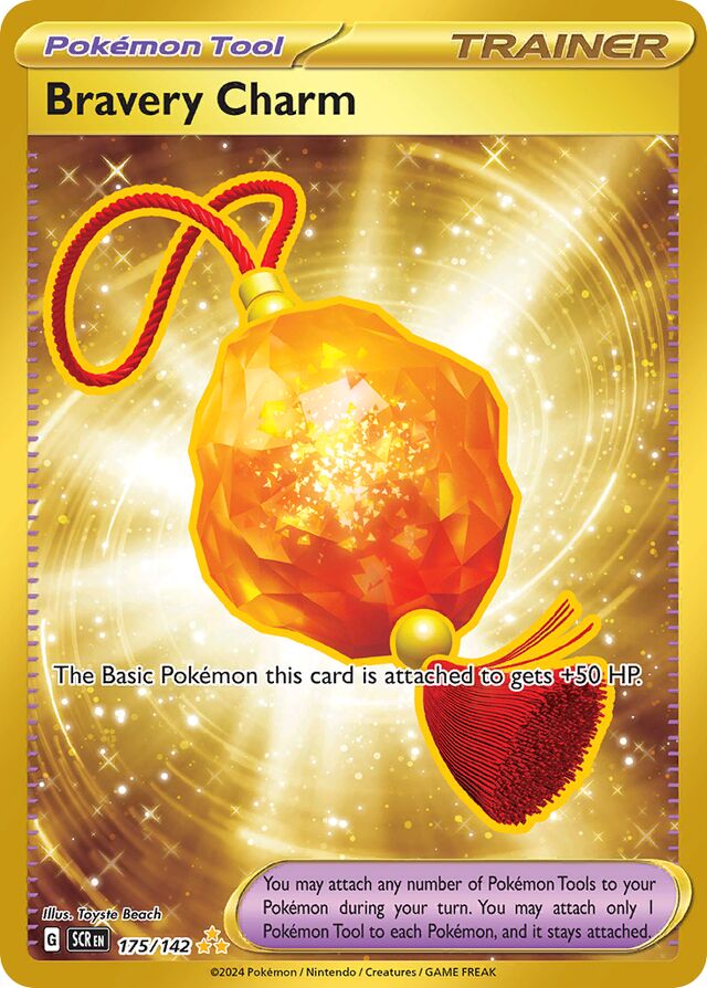 175/142 Bravery Charm SCR Hyper Rare
