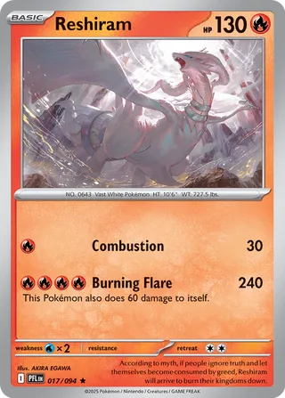 Reshiram (Phantasmal Flames 017/094)