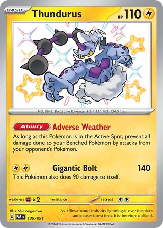 Thundurus (Paldean Fates 139/091) (International TCG) – TCG