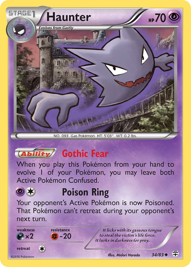 Haunter Generations 34/83 Uncommon