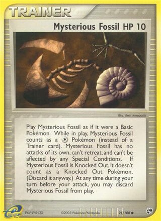 Mysterious Fossil (EX Sandstorm 91/100)