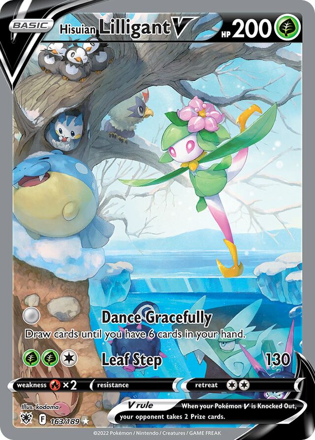 163/189 Hisuian LilligantV ASR Rare Ultra
