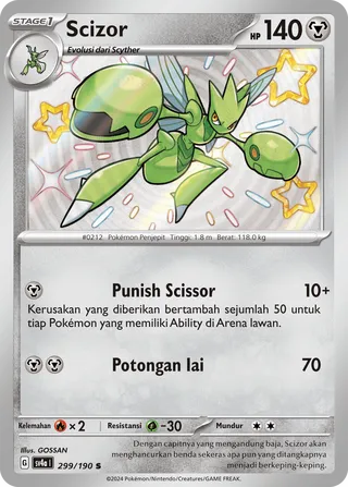 Scizor (Shiny Treasure ex 299/190)