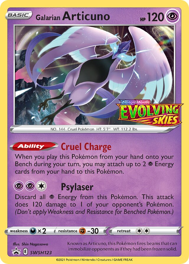 SWSH123 Galarian Articuno SSP PROMO