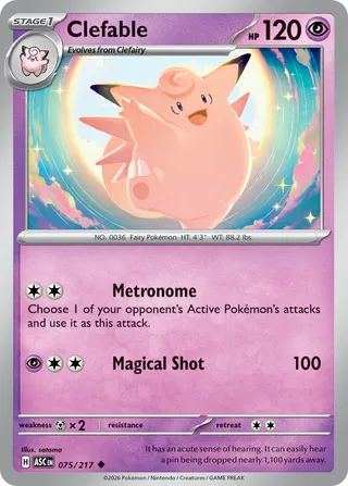 Clefable (Ascended Heroes 075/217)