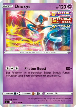 Deoxys (Fusion Arts 045/100)