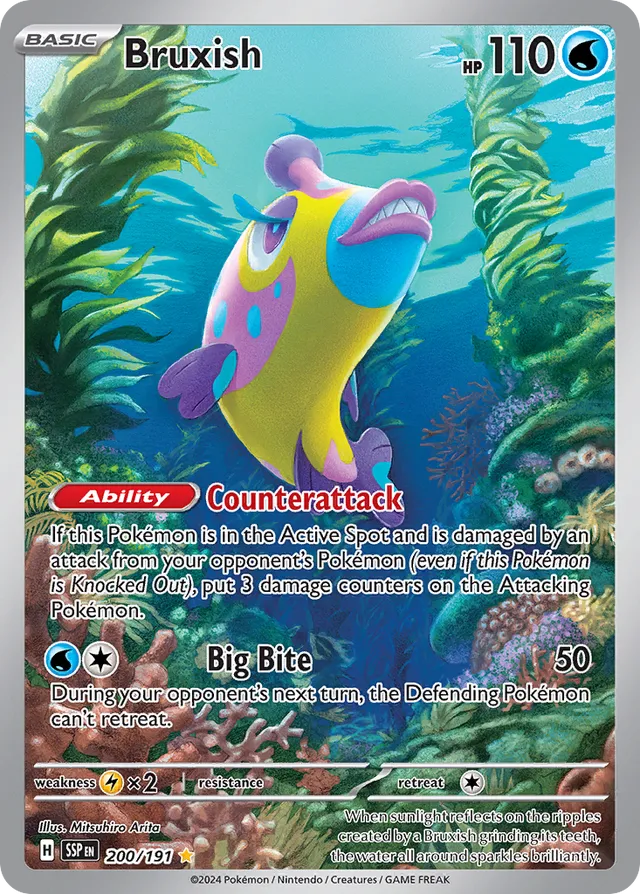 200/191 Bruxish SSP Illustration Rare