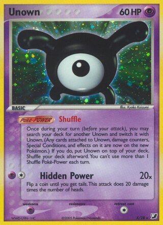 Unown (EX Unseen Forces X/28)