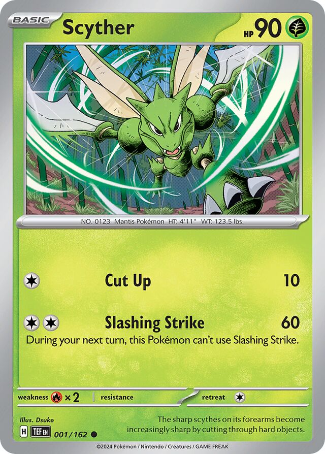 Scyther Temporal Forces 001/162 Common