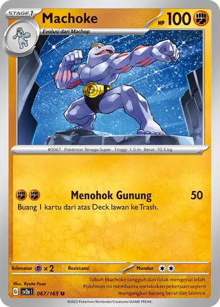 Machoke (Pokémon Card 151 067/165)