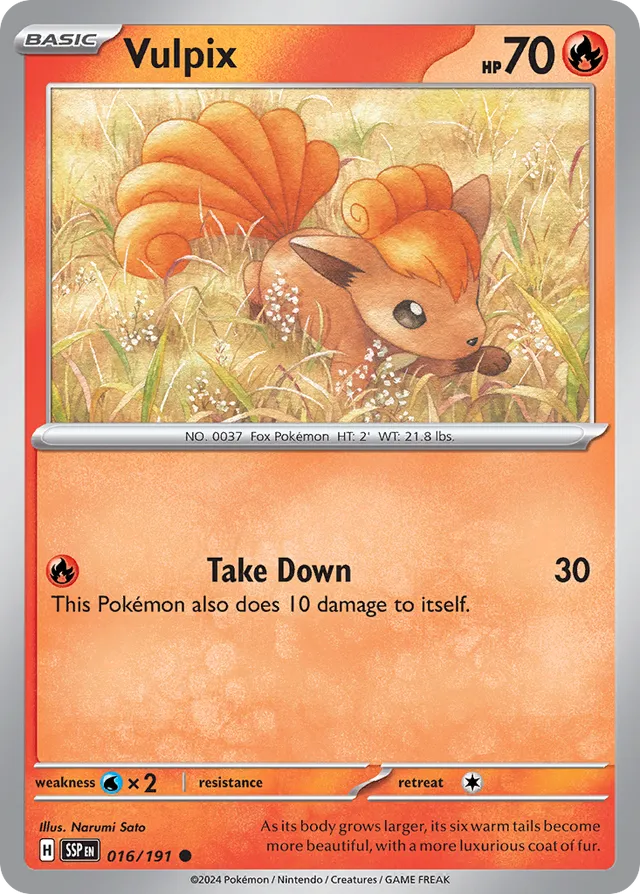 016/191 Vulpix SSP Common