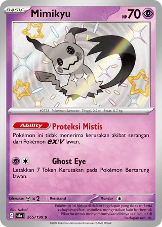 Mimikyu (Shiny Treasure ex 265/190)