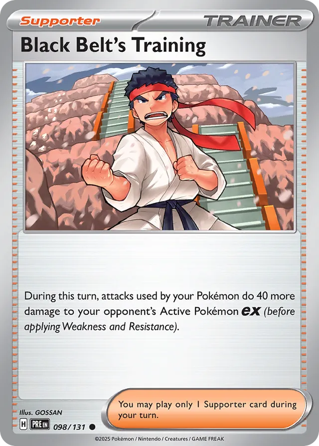 Black Belt's Training Prismatic Evolutions 098/131 Common