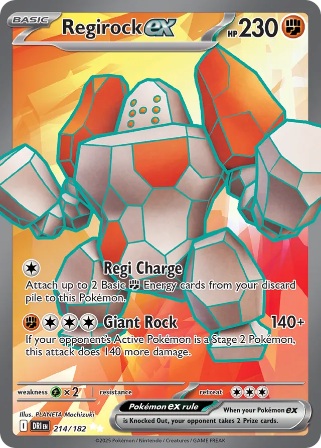 Regirockex Destined Rivals 214/182 Ultra Rare