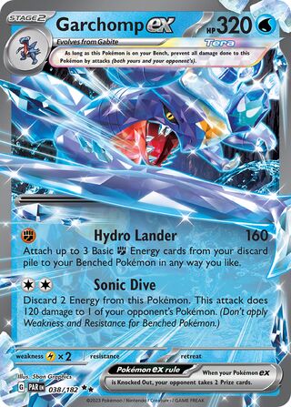 Garchomp ex (Paradox Rift 038/182)