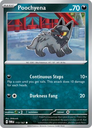 Poochyena (Twilight Masquerade 113/167)