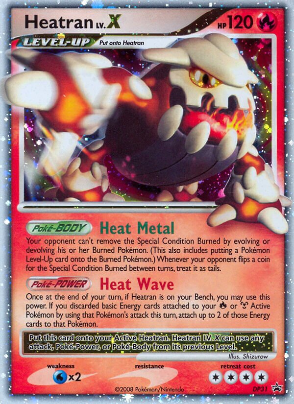 Heatran LV.X DP Black Star Promos DP31 PROMO