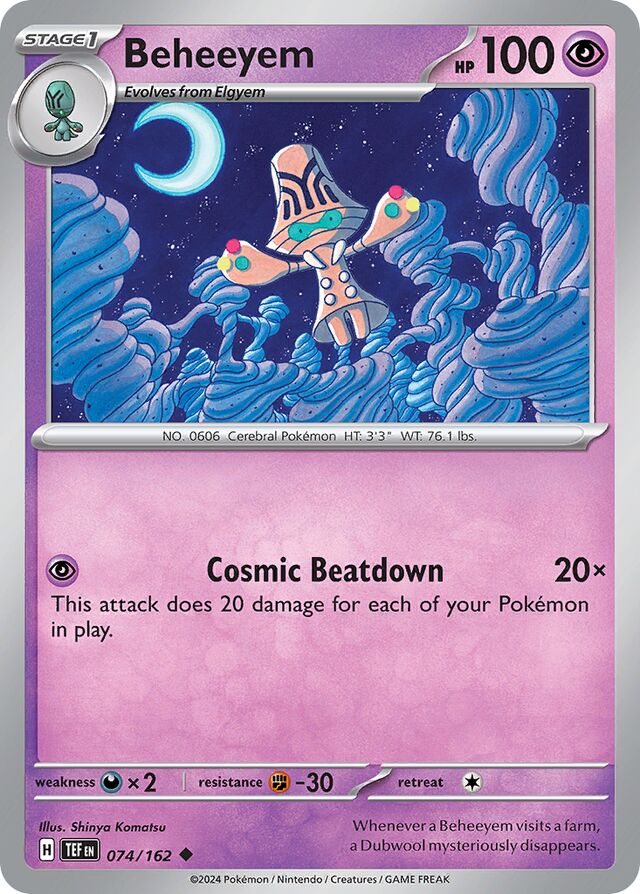 074/162 Beheeyem TEF Uncommon