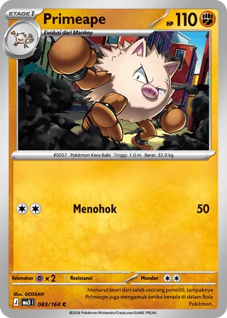 Primeape (Shadowy Threats 083/164)