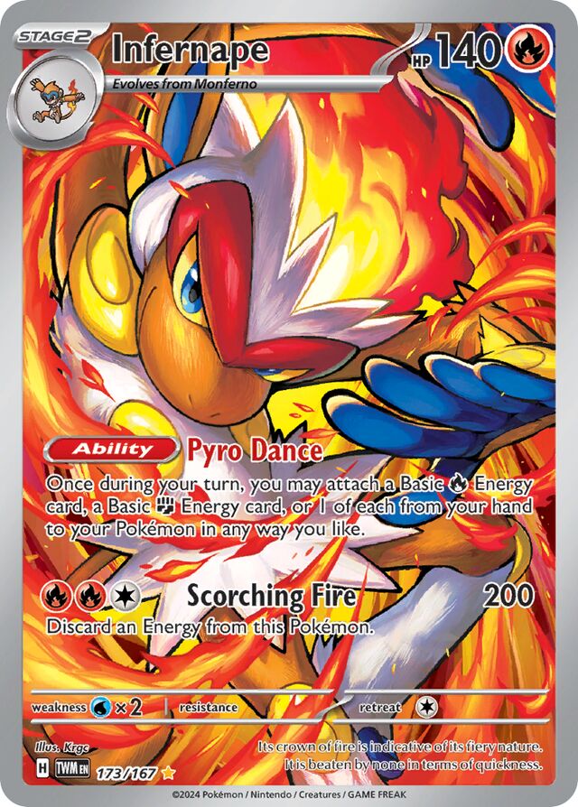 173/167 Infernape TWM Illustration Rare