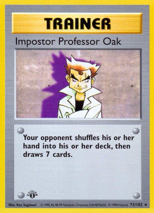 Imposter Professor Oak Base 73/102 Rare