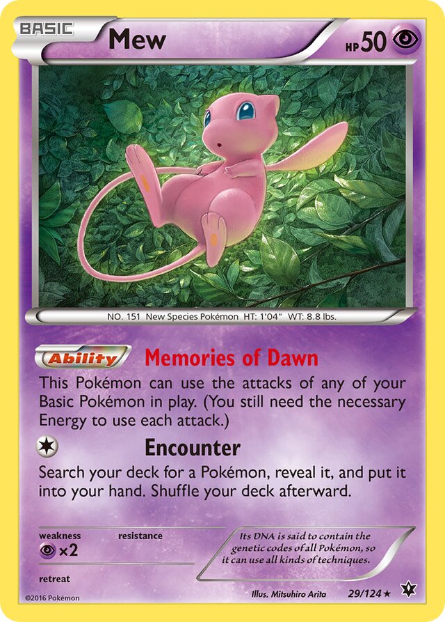 Mew Fates Collide 29/124 Rare Holo
