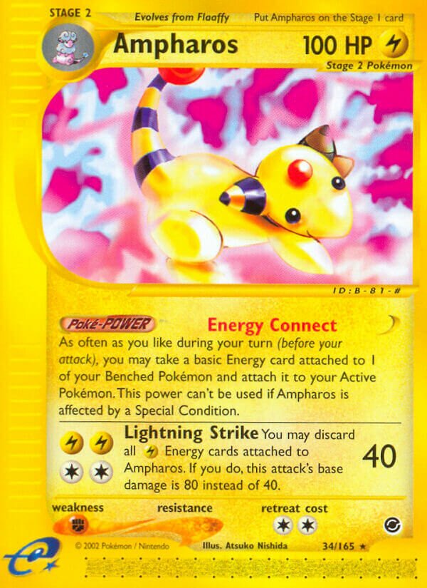 Pokemon Japanese Ampharos Holo Expedition Base online Expansion 1st Ed. CGC 8.5 NM/MINT