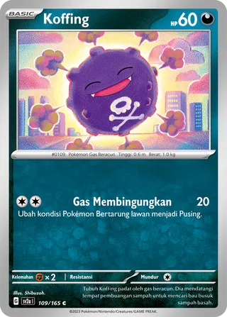 Koffing (Pokémon Card 151 109/165)