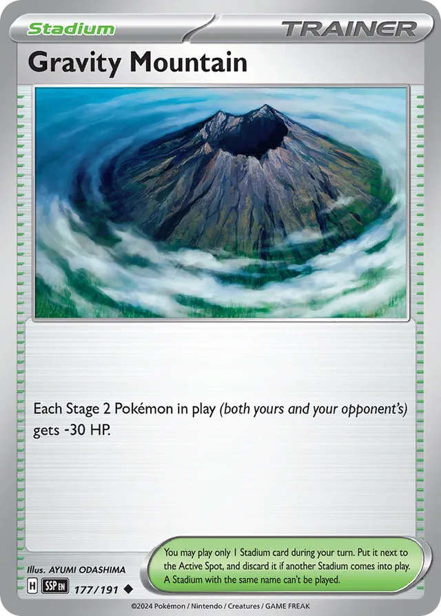 177/191 Gravity Mountain SSP Uncommon
