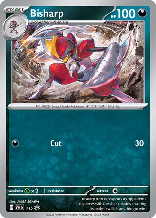 112 Bisharp [Darkrai Deck] SVP PROMO