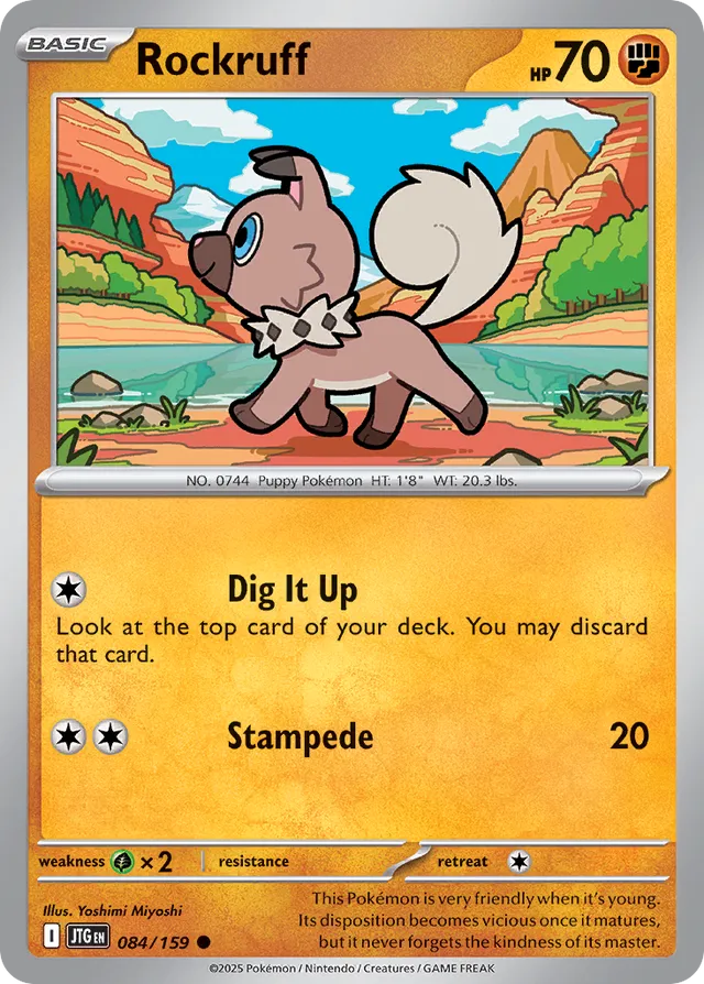 Rockruff Journey Together 084/159 Common