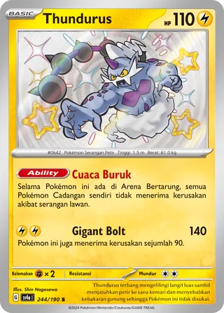 Thundurus (Shiny Treasure ex 244/190)