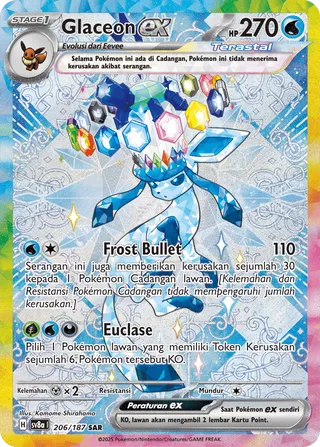 Glaceon ex (Terastal Festival ex 206/187)