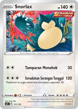 Snorlax (Strength V Starter Deck 111/159)