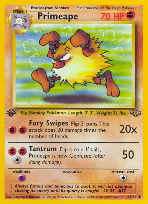 Primeape Jungle 43/64 Uncommon