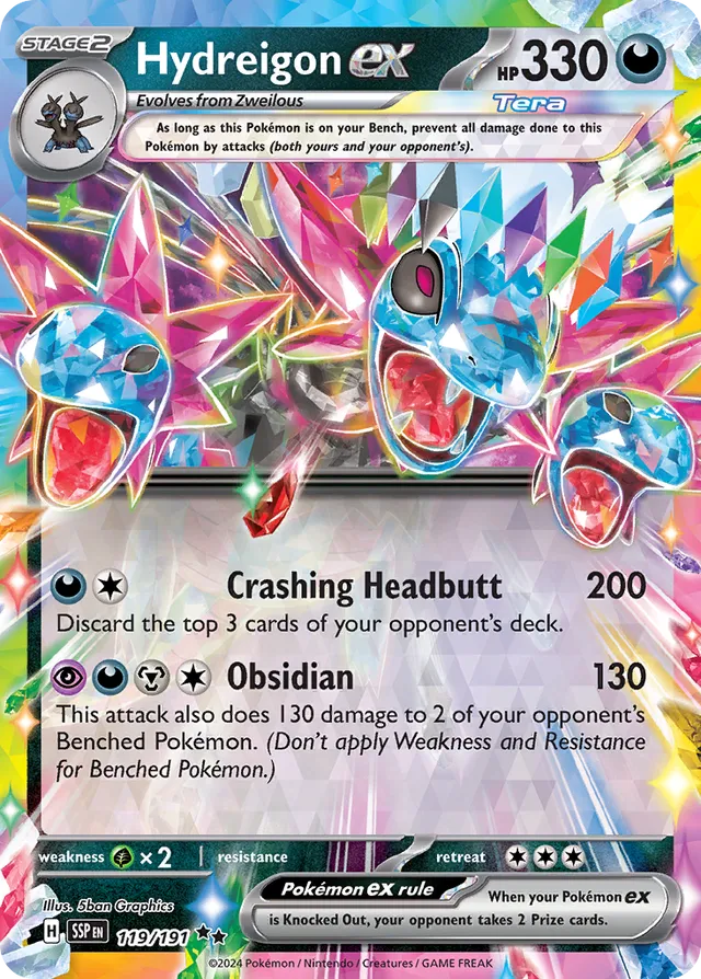 119/191 Hydreigonex SSP Double Rare