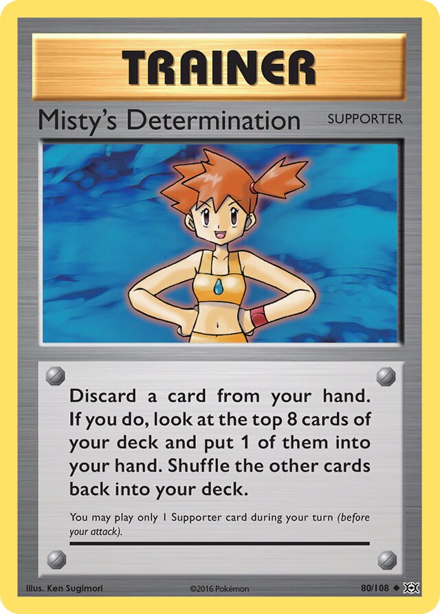 Misty's Determination Evolutions 80/108 Uncommon