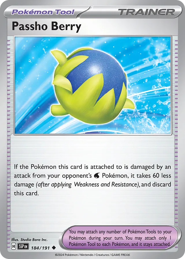 Passho Berry Surging Sparks 184/191 Uncommon