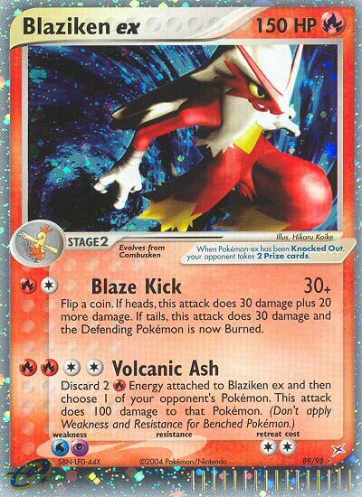 Blaziken ex Team Magma vs Team Aqua 89/95 Rare Holo ex