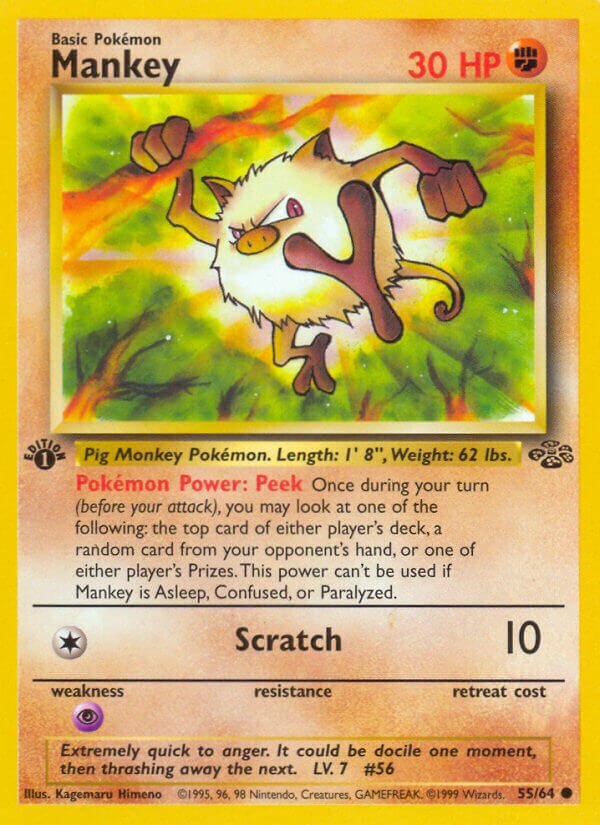 Mankey Jungle 55/64 Common