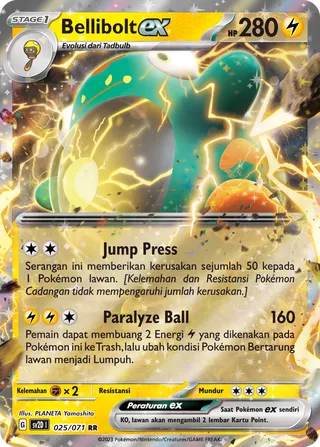 Bellibolt ex (Clay Burst 025/071)
