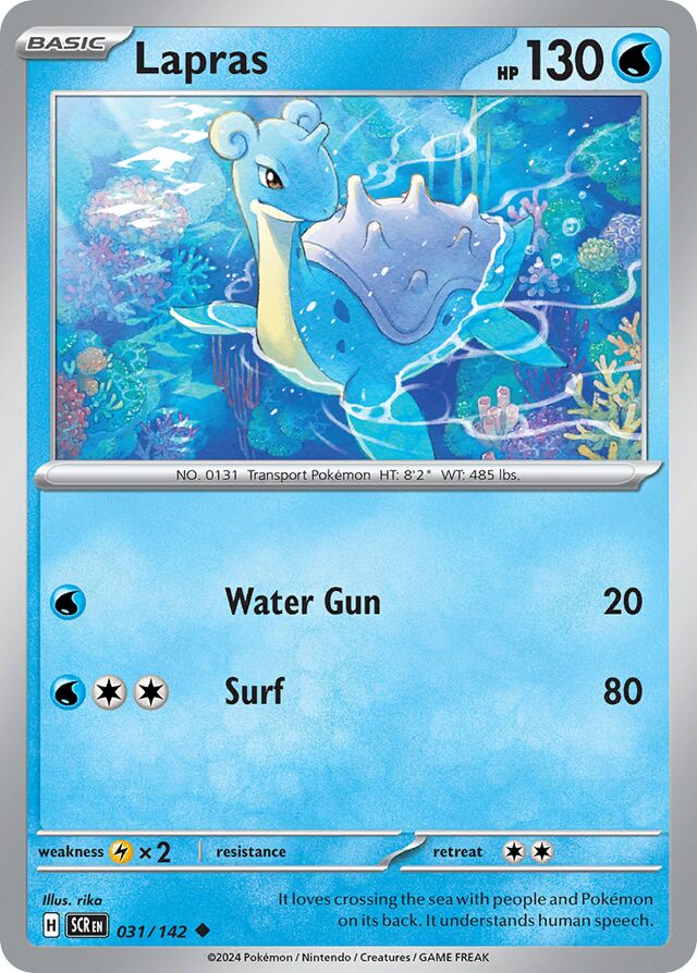 031/142 Lapras SCR Uncommon