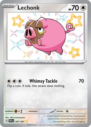 Lechonk (Paldean Fates 207/091)
