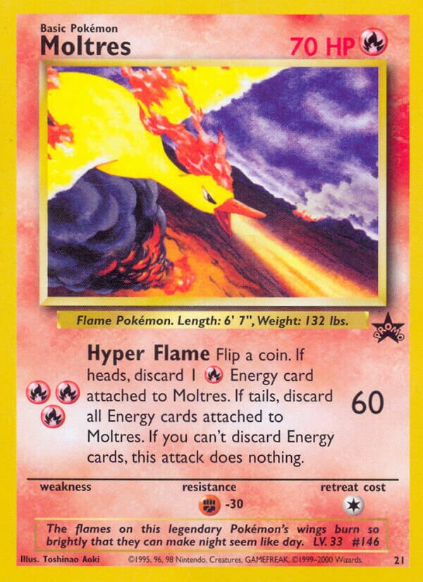 Moltres Wizards Black Star Promos 21 PROMO