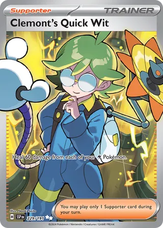 Clemont's Quick Wit (Surging Sparks 229/191)