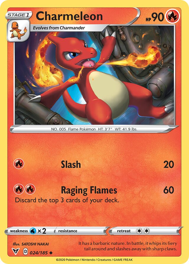 024/185 Charmeleon VIV Uncommon