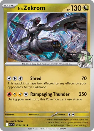 N's Zekrom (Ascended Heroes 155/217)